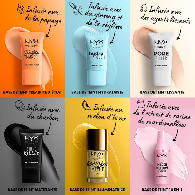 Toutes nos bases de teint NYX Professional Makeup France